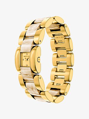 Petite Darrington Gold-Tone and Tortoiseshell Acetate Watch
