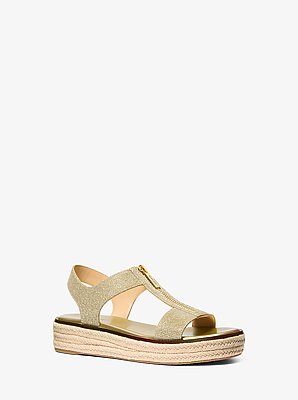 Berkley Glitter Chain Mesh Espadrille Sandal
