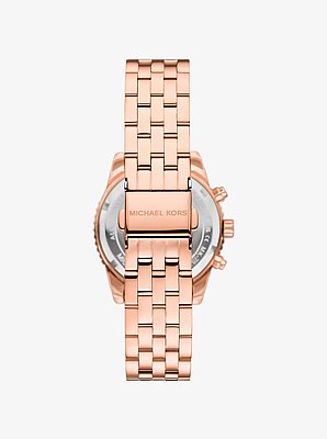 Mini montre Bryant ton or rose &agrave; pierres pav&eacute;es