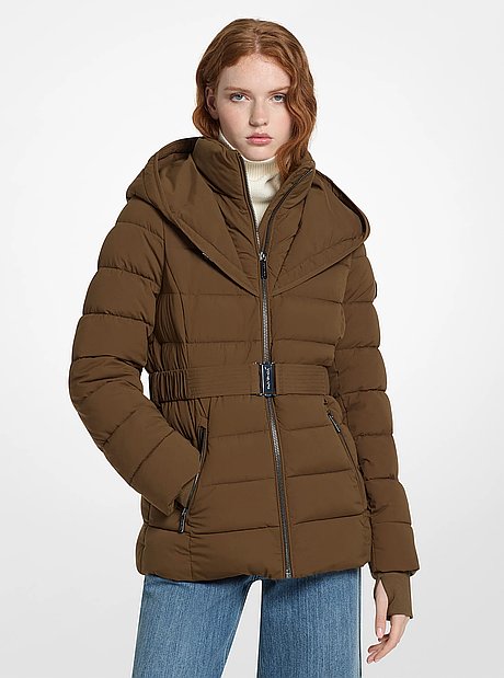 Quilted Water-Resistant Puffer Jacket