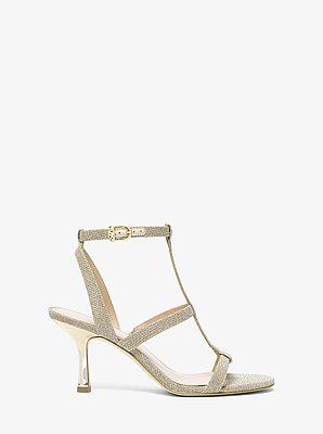 Nara Glitter Chain Mesh Sandal