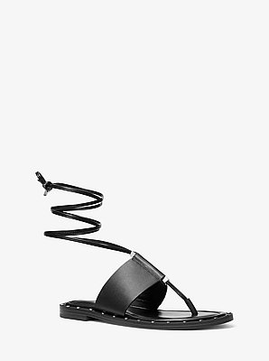 Sandalia Jagger de piel con cordones