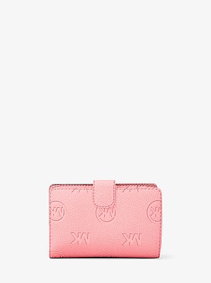 Porte-billets Jet Set Travel de taille moyenne &agrave; logo grav&eacute;