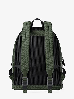 Cooper Medium Pebbled Leather and Signature Logo Commuter Backpack