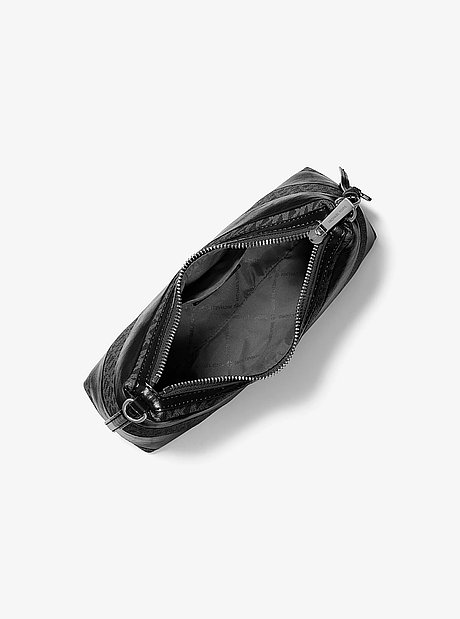 Sammy Small Signature Logo and Patent Convertible Crossbody Bag