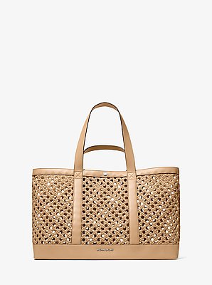 Cabas Whitley de taille moyenne tiss&eacute; &agrave; la main