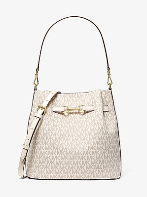 Sac &agrave; bandouli&egrave;re seau convertible Carson de taille moyenne &agrave; logo Signature