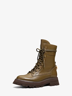 Caleb Leather Combat Boot