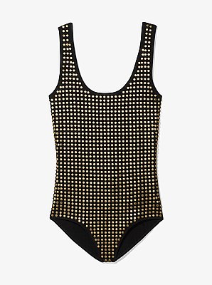 Body con tachuelas de mezcla de viscosa