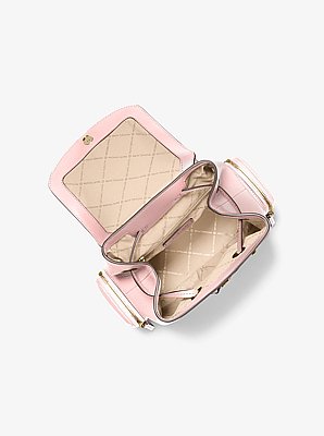 Sac &agrave; dos Jet Set de taille moyenne en cuir grain&eacute;