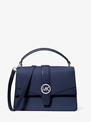 Bolso satchel Greenwich mediano de cuero saffiano