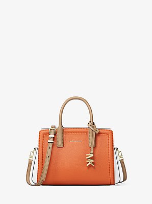 Borsa a tracolla Laila extra-small in pelle color-block