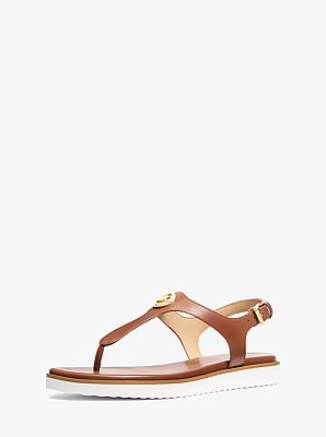 Val Leather Thong Sandal