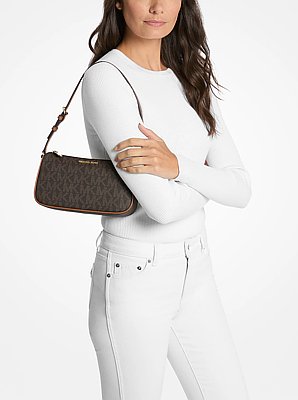 Jet Set Medium Signature Logo Pochette