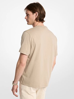 Logo Charm Cotton Jersey T-Shirt