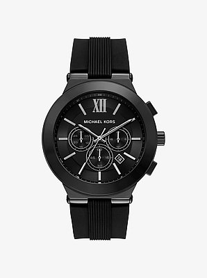 Reloj Billie oversize de silicona en tono negro