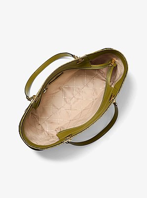 Bolso de hombro Jet Set grande con logotipo