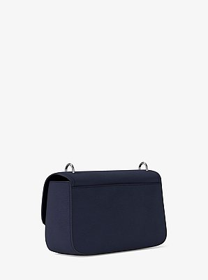 Tribeca Large Pebbled Leather Shoulder Bag