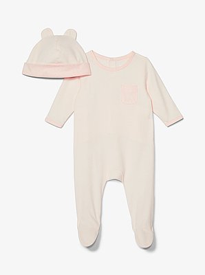 Cotton Onesie and Hat Baby Set