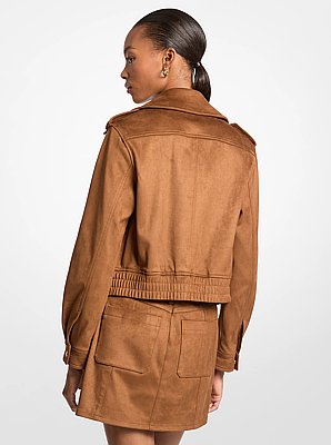Chaqueta de microgamuza de poli&eacute;ster