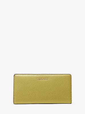 Bryant Large Pebbled Leather Snap-Front Wallet