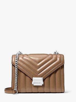 Bolso de hombro Whitney acolchado mediano