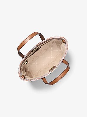 Petit sac fourre-tout convertible Vincent en jacquard &agrave; logo avec &eacute;tui pour cartes