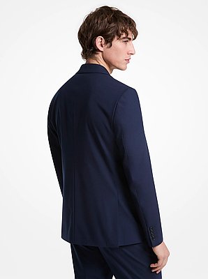 Blazer sartoriale in materiale tecnico stretch