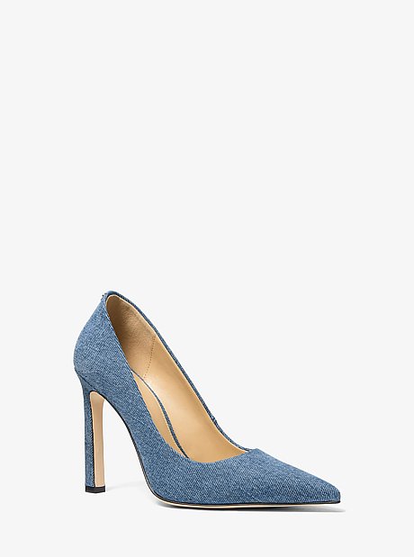 Zapato de tac&oacute;n Amara de denim
