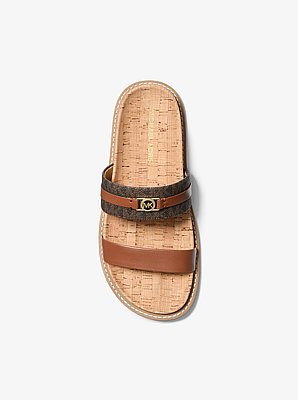 Flache Sandale Mandy mit Signature-Logomuster