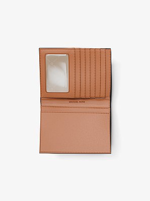 Funda para pasaporte Jet Set Travel mediana a rayas con logotipo exclusivo