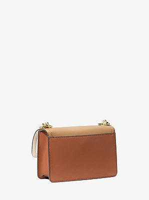 Heather Extra-Small Color-Block Leather Crossbody Bag