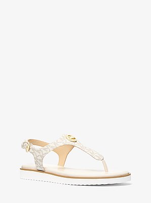 Val Signature Logo Thong Sandal