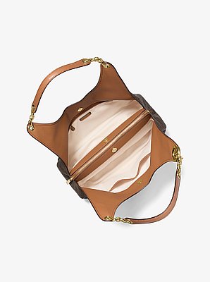 Ellie Large Signature Logo Shoulder Bag