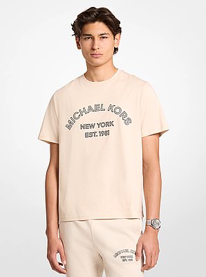 T-shirt en jersey de coton &agrave; logo graphique