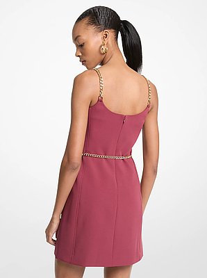 Chain Strap Belted Bustier Mini Dress