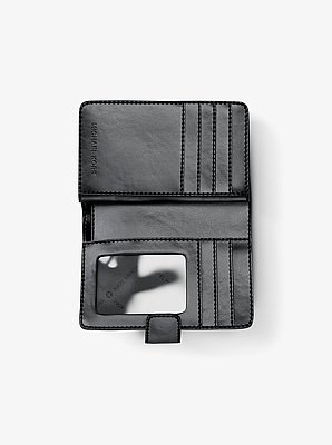 Gewebte Brieftasche Jet Set Travel Medium mit Signature-Logomuster
