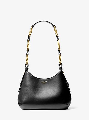 Mala de ombro hobo em pele Bardot mini