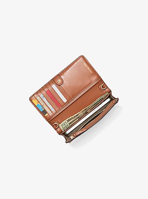Bandolera Jet Set peque&ntilde;a para smartphone, convertible con logotipo