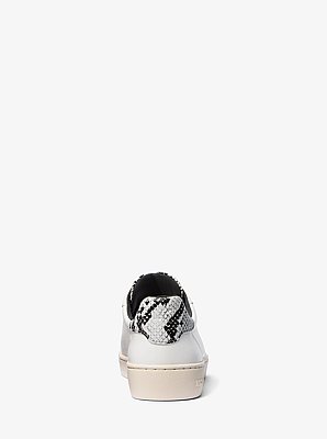 Scotty Snake Embossed Leather Sneaker