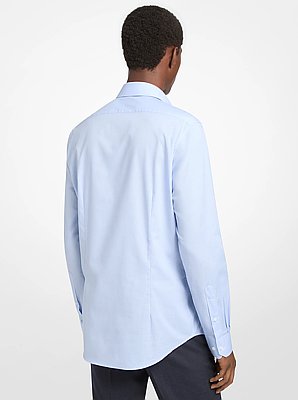 Slim-Fit Stretch Cotton Dress Shirt