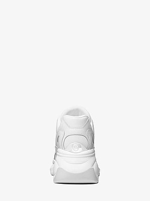 Basket Zuma en cuir et maille