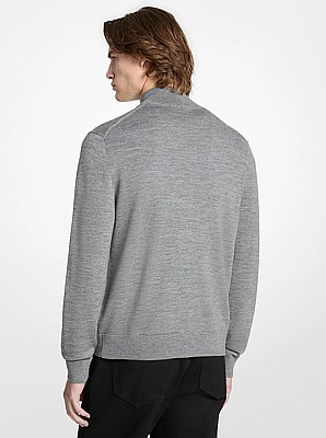 Wool Mock Neck Sweater