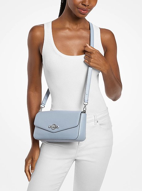 Sac &agrave; &eacute;paule Kacey de taille moyenne en cuir grain&eacute;