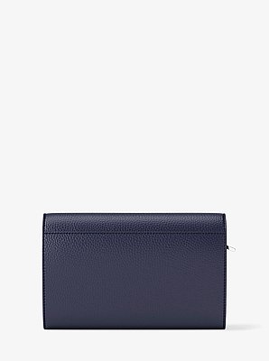 Cartera Jet Set grande de piel granulada