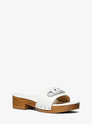 Sandalia Parker de piel con plataforma