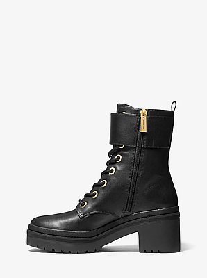 Bota militar Ridley em pele