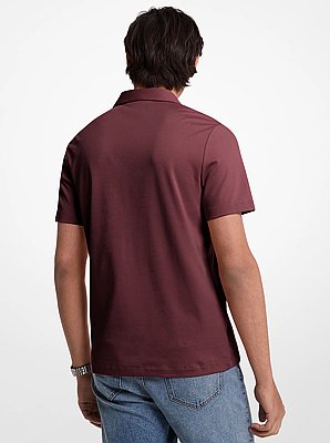 Embroidered Logo Cotton Polo Shirt