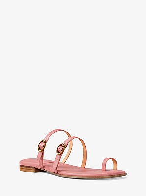 Kya Leather Flat Sandal