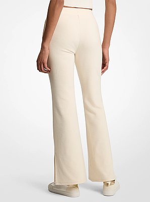 Pantal&oacute;n acampanado en tejido de punto
